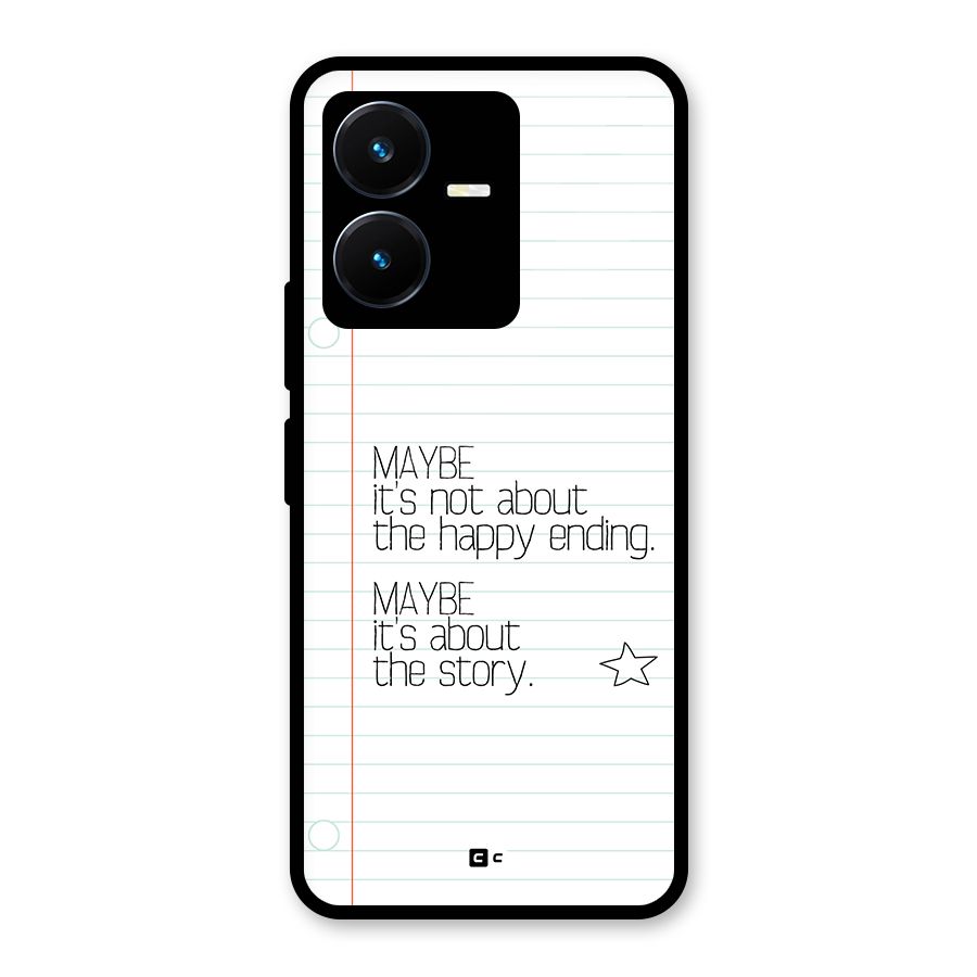 About Story Glass Back Case for Vivo Y22s