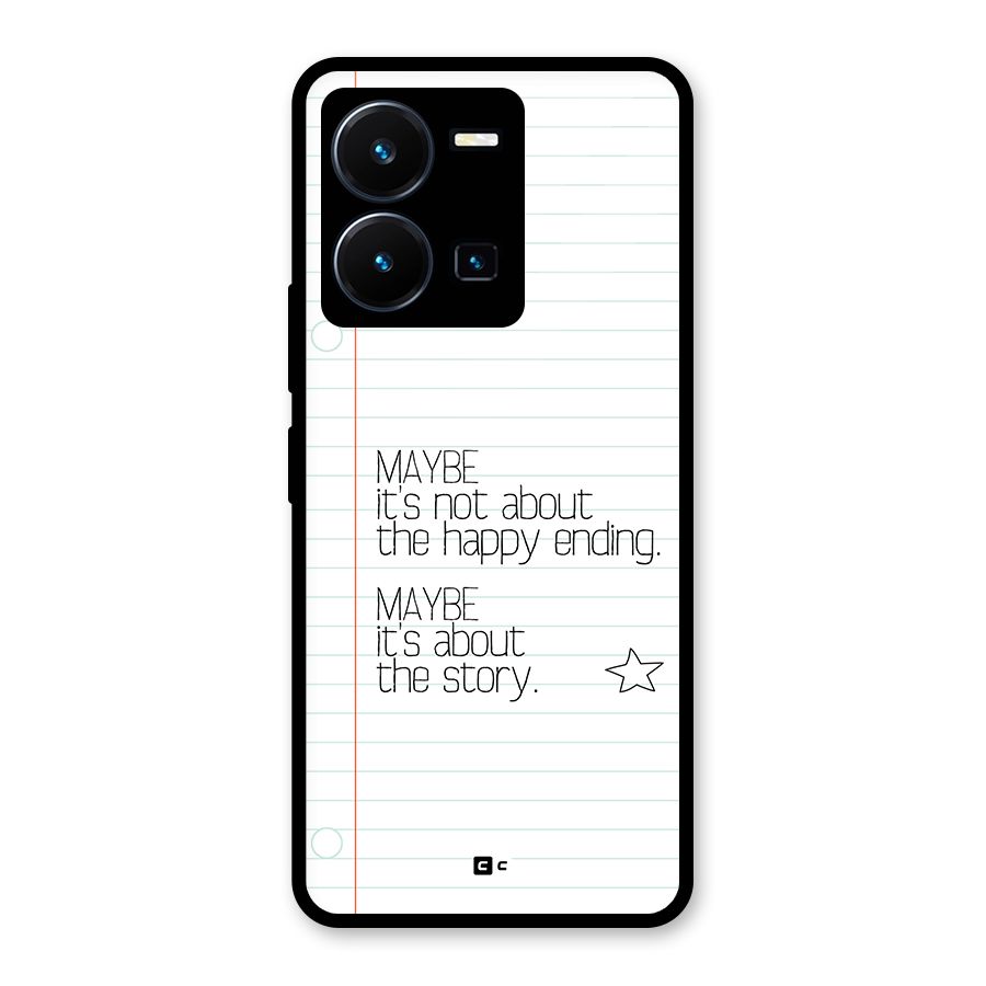 About Story Glass Back Case for Vivo Y35