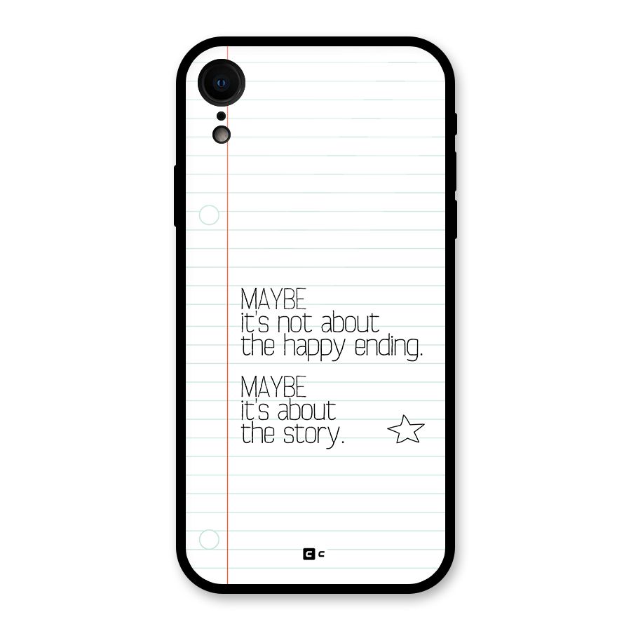 About Story Glass Back Case for iPhone XR