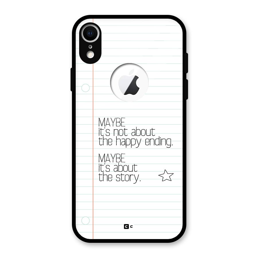 About Story Glass Back Case for iPhone XR Logo Cut