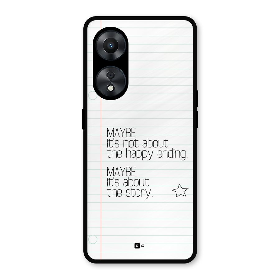 About Story Metal Back Case for Oppo A78