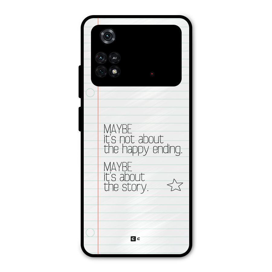 About Story Metal Back Case for Poco M4 Pro 4G