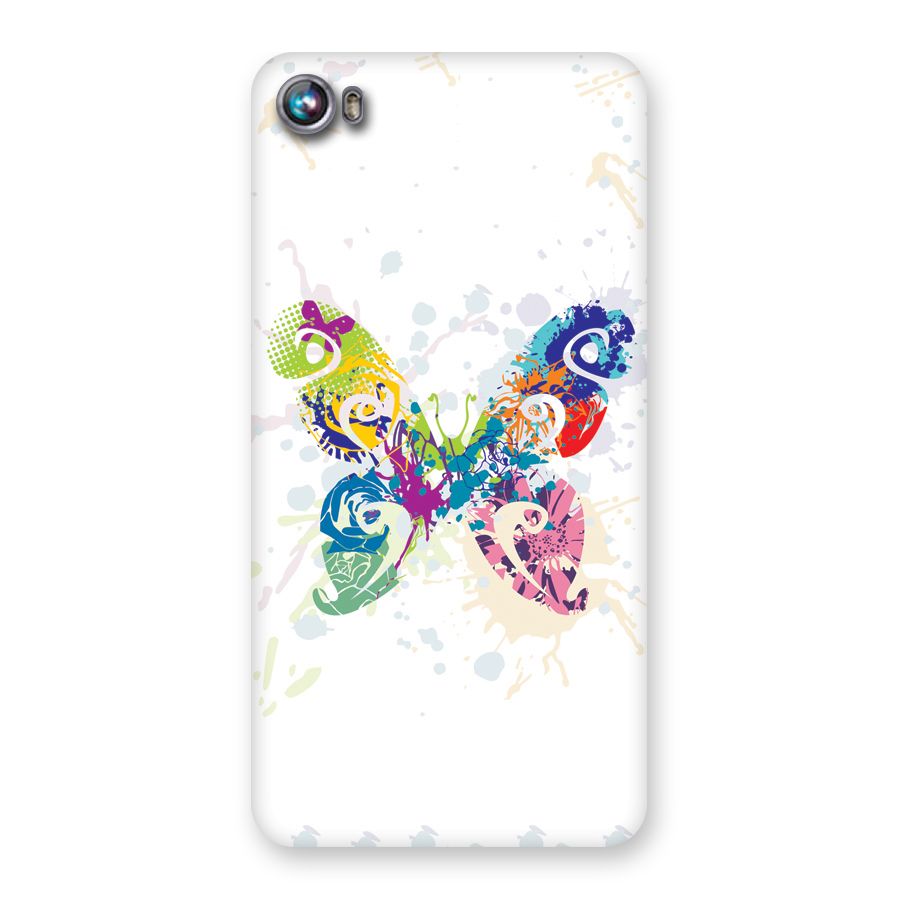 Abstract Butterfly Back Case for Micromax Canvas Fire 4 A107