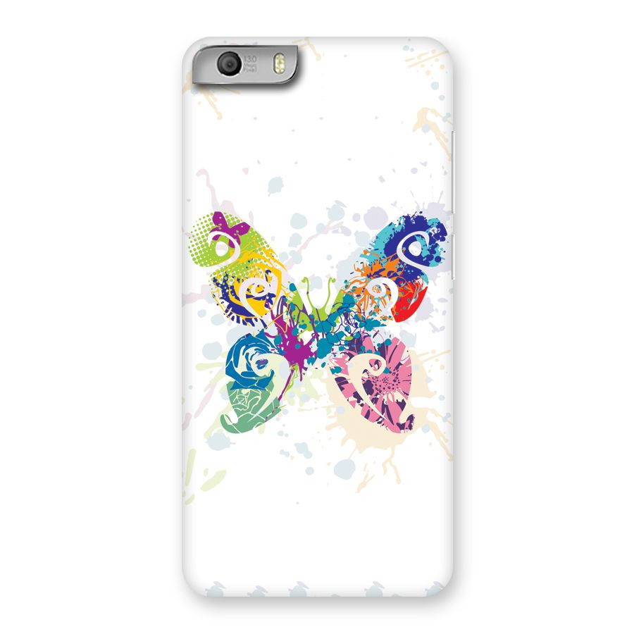 Abstract Butterfly Back Case for Micromax Canvas Knight 2