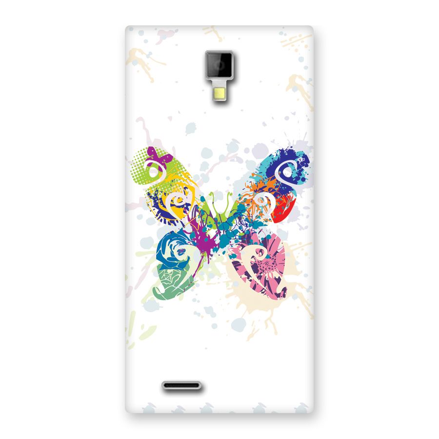 Abstract Butterfly Back Case for Micromax Canvas Xpress A99