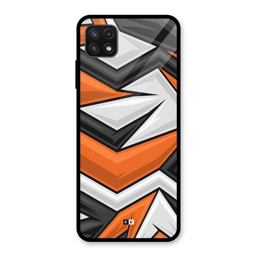 Abstract Comic Glass Back Case for Galaxy A22 5G