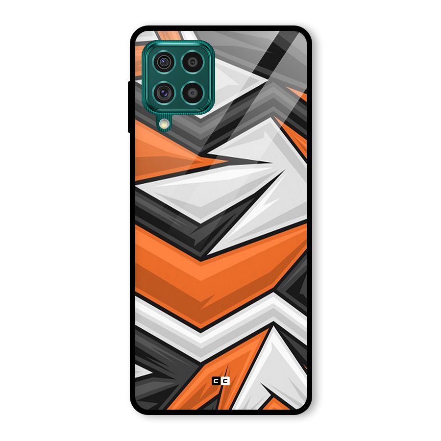 Abstract Comic Glass Back Case for Galaxy F62