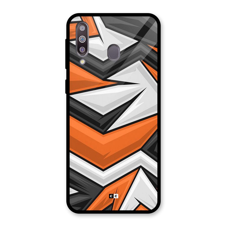 Abstract Comic Glass Back Case for Galaxy M30