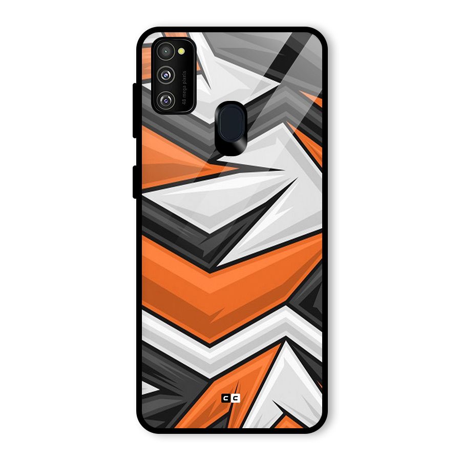 Abstract Comic Glass Back Case for Galaxy M30s