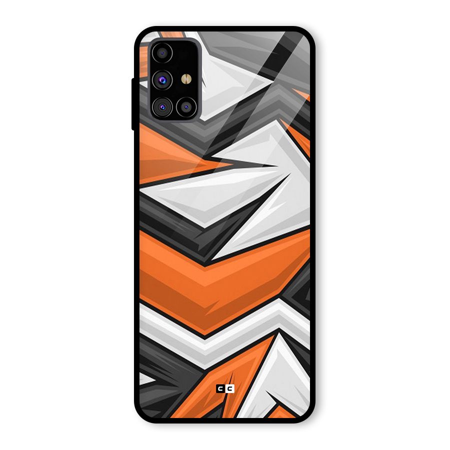 Abstract Comic Glass Back Case for Galaxy M31s