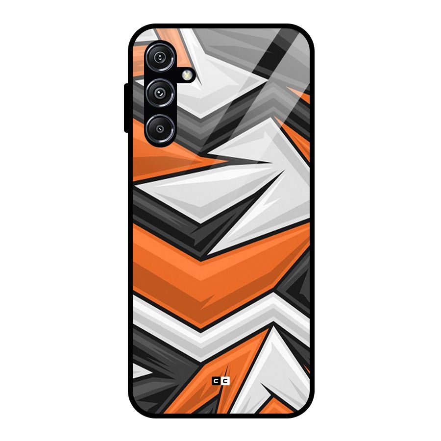 Abstract Comic Glass Back Case for Galaxy M34 5G