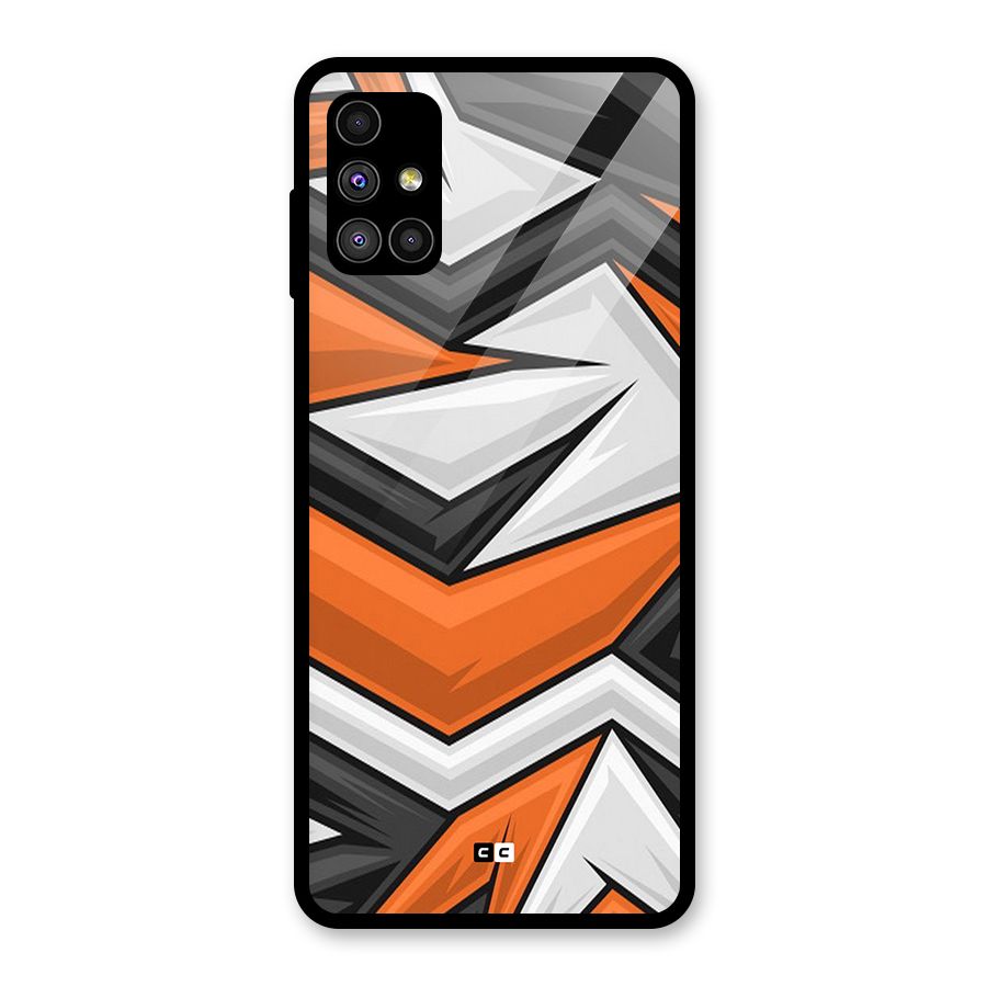Abstract Comic Glass Back Case for Galaxy M51