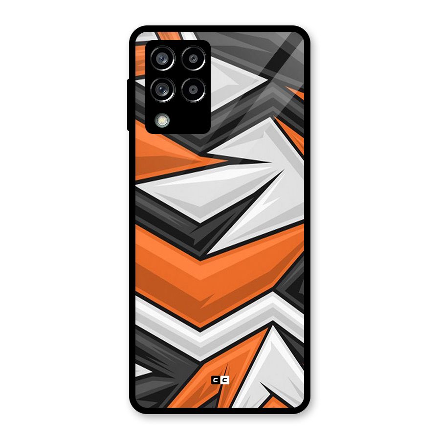 Abstract Comic Glass Back Case for Galaxy M53 5G