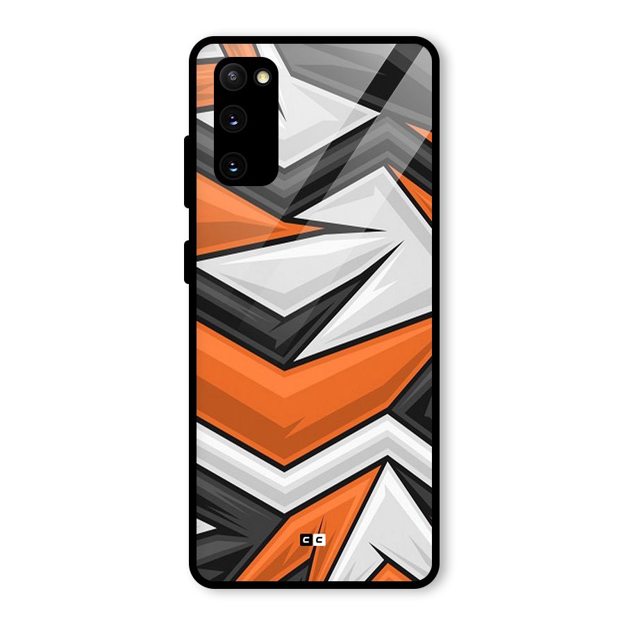 Abstract Comic Glass Back Case for Galaxy S20 FE