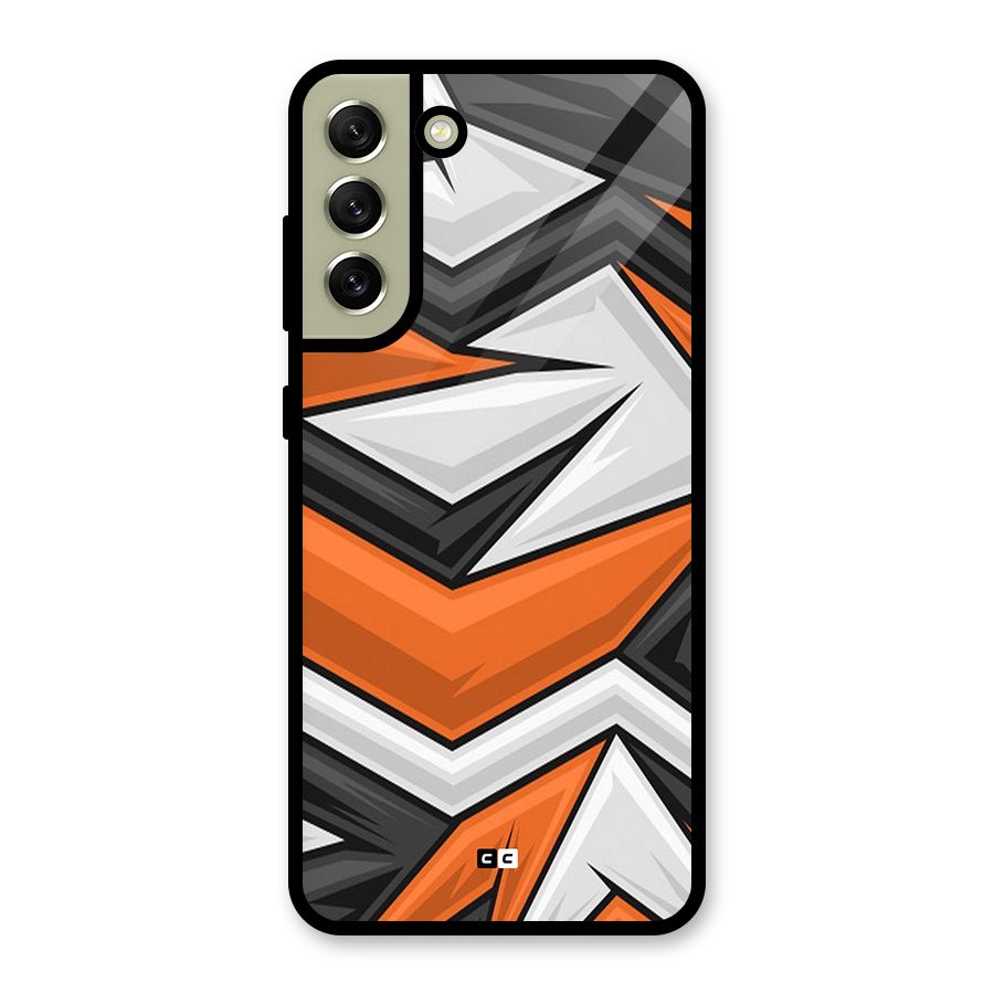 Abstract Comic Glass Back Case for Galaxy S21 FE 5G
