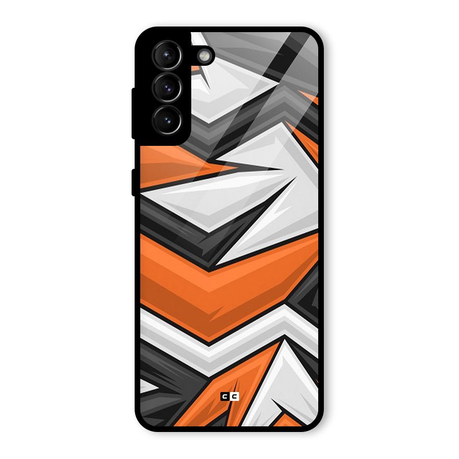 Abstract Comic Glass Back Case for Galaxy S21 Plus