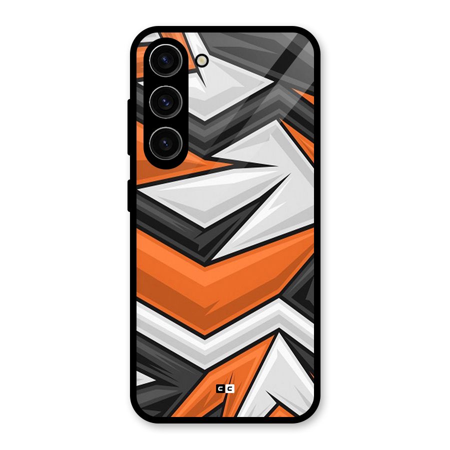 Abstract Comic Glass Back Case for Galaxy S23