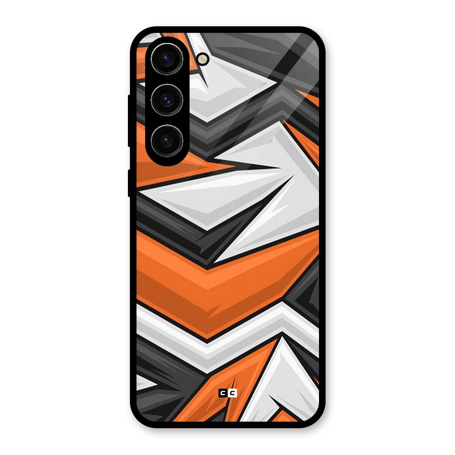 Abstract Comic Glass Back Case for Galaxy S23 Plus