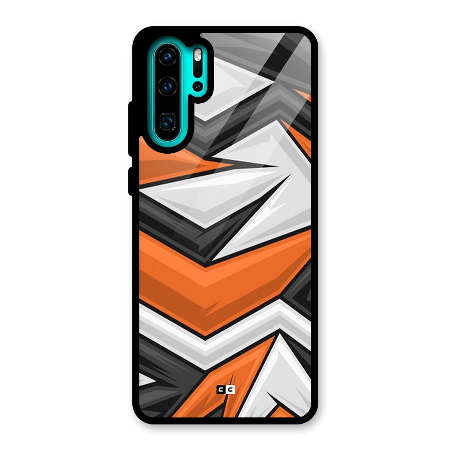 Abstract Comic Glass Back Case for Huawei P30 Pro