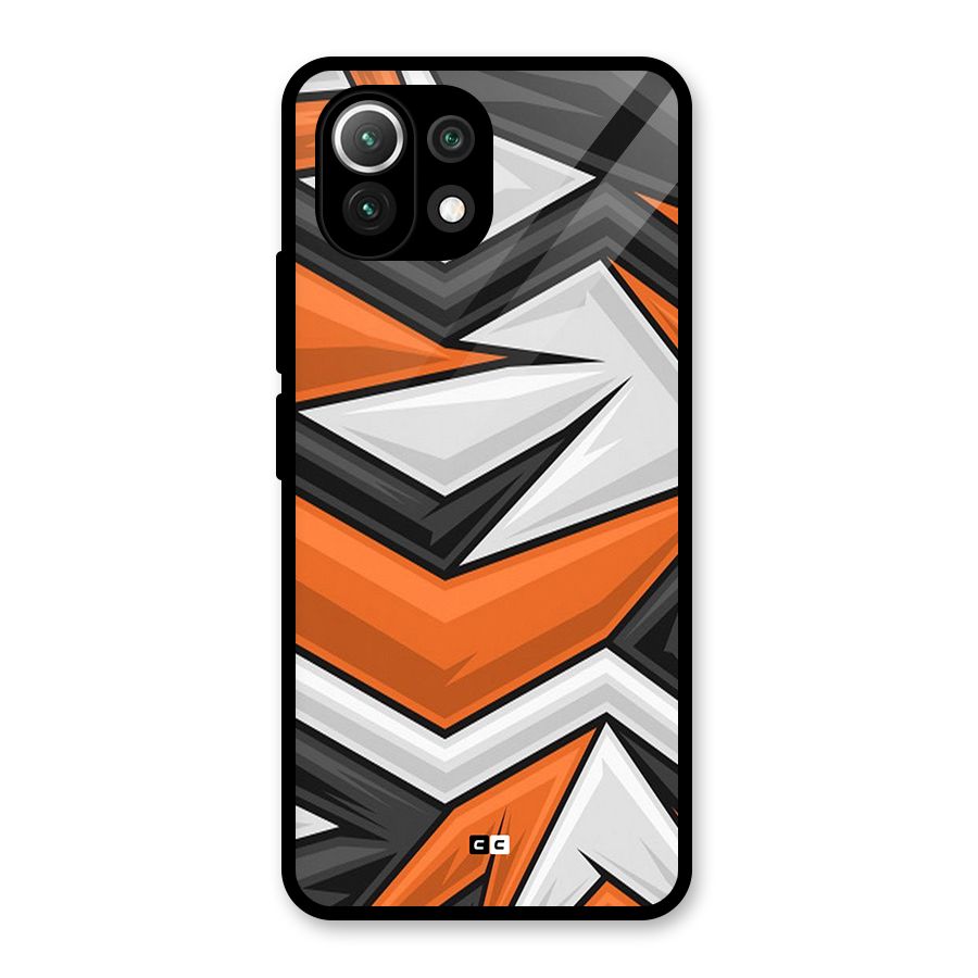 Abstract Comic Glass Back Case for Mi 11 Lite NE 5G