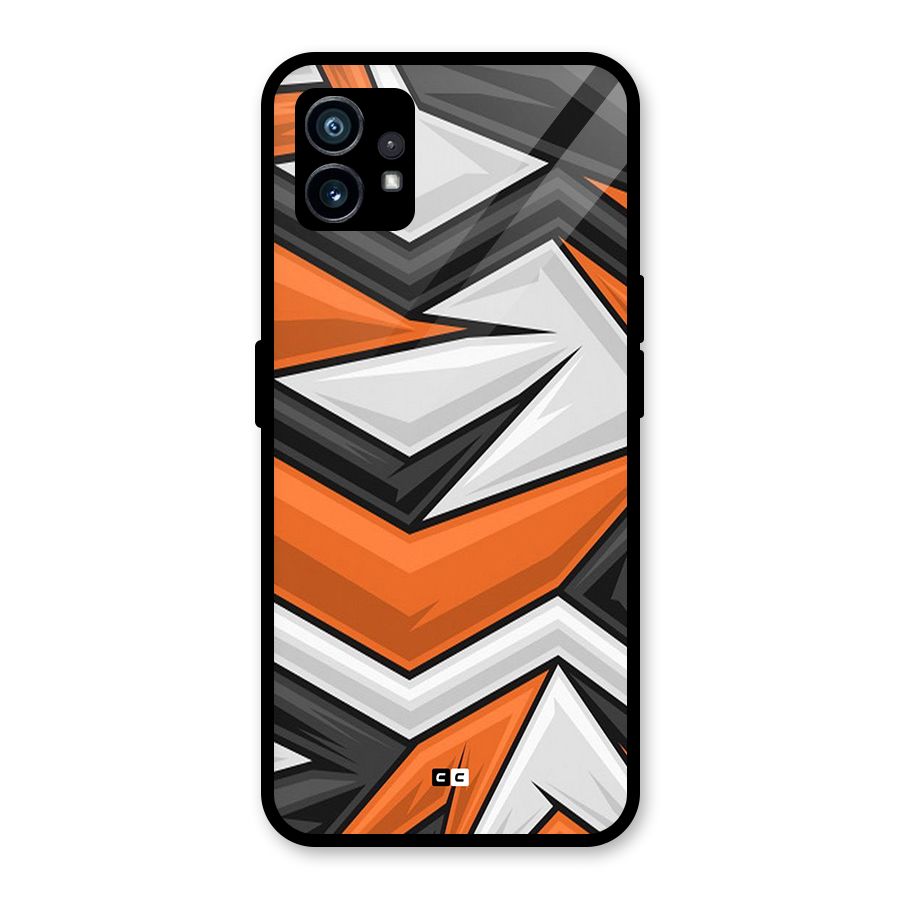 Abstract Comic Glass Back Case for Nothing Phone 1