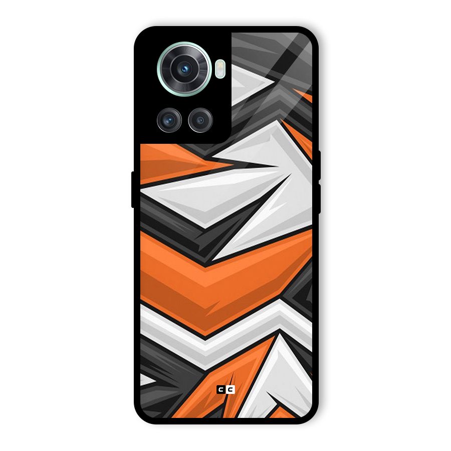 Abstract Comic Glass Back Case for OnePlus 10R
