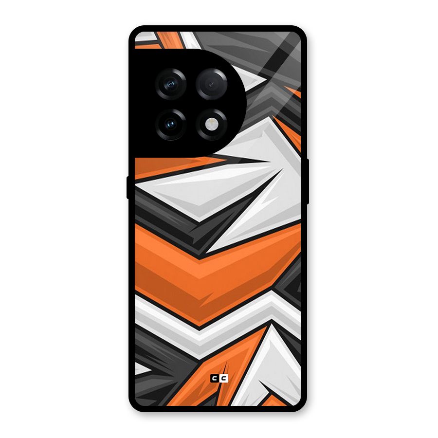 Abstract Comic Glass Back Case for OnePlus 11R