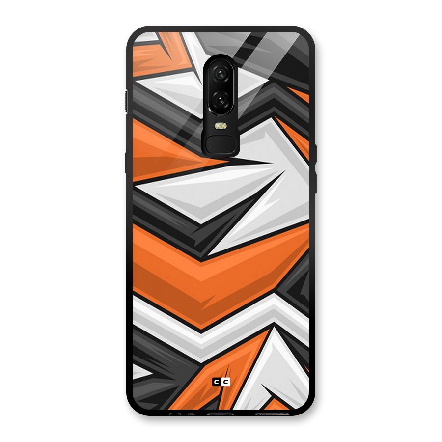 Abstract Comic Glass Back Case for OnePlus 6