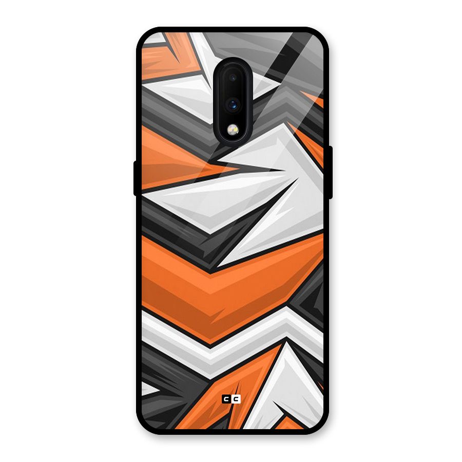Abstract Comic Glass Back Case for OnePlus 7