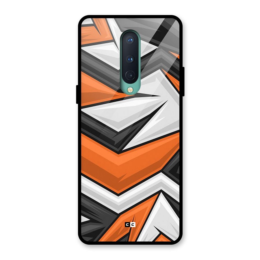 Abstract Comic Glass Back Case for OnePlus 8