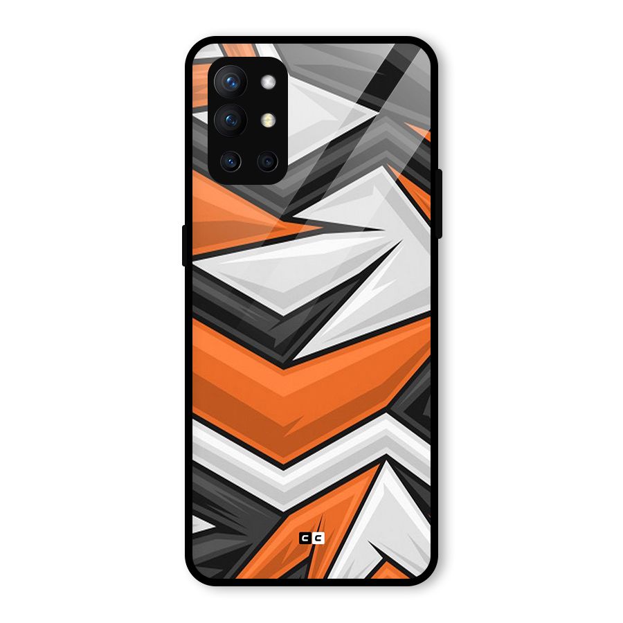 Abstract Comic Glass Back Case for OnePlus 9R