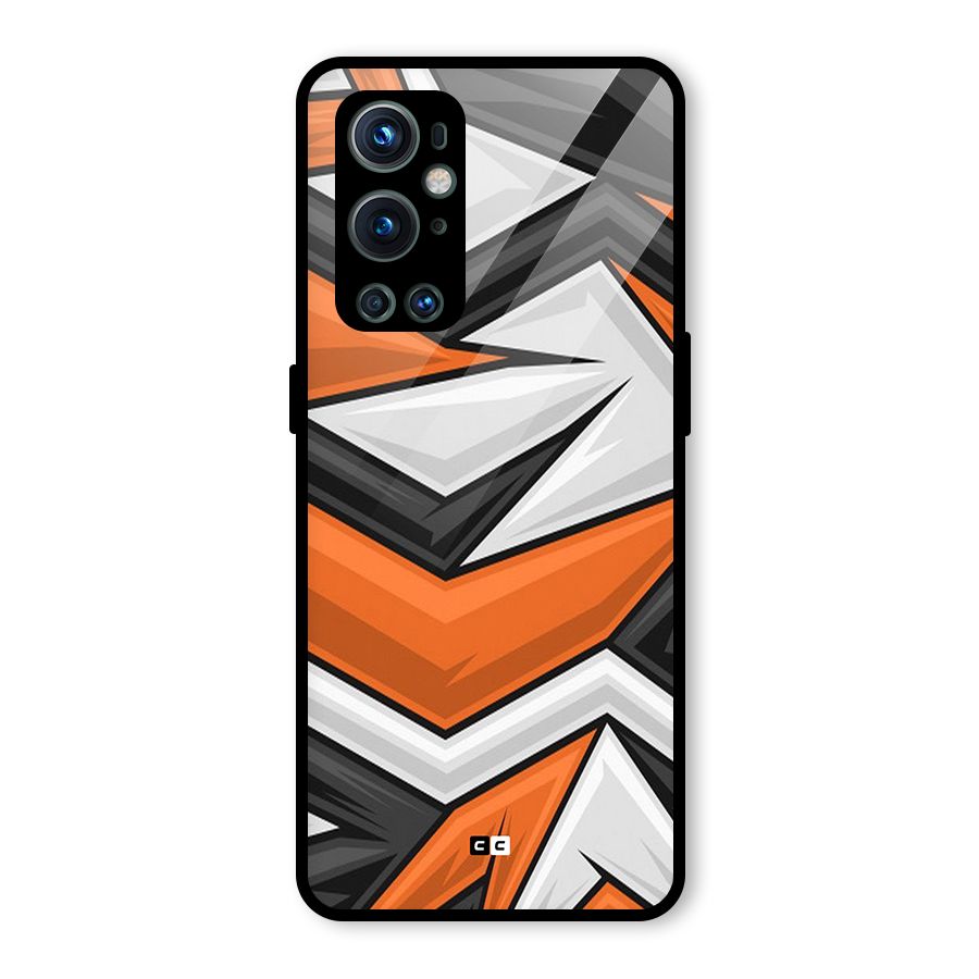 Abstract Comic Glass Back Case for OnePlus 9 Pro
