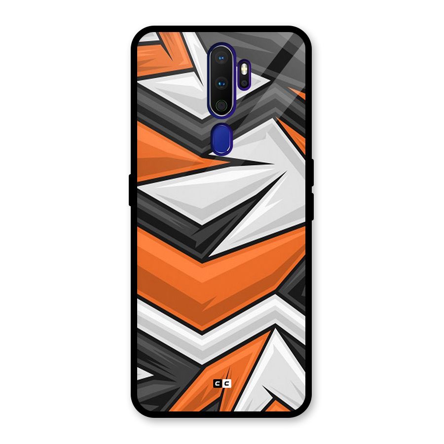Abstract Comic Glass Back Case for Oppo A9 (2020)