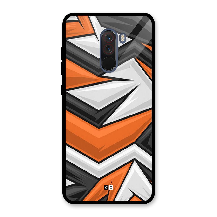 Abstract Comic Glass Back Case for Poco F1