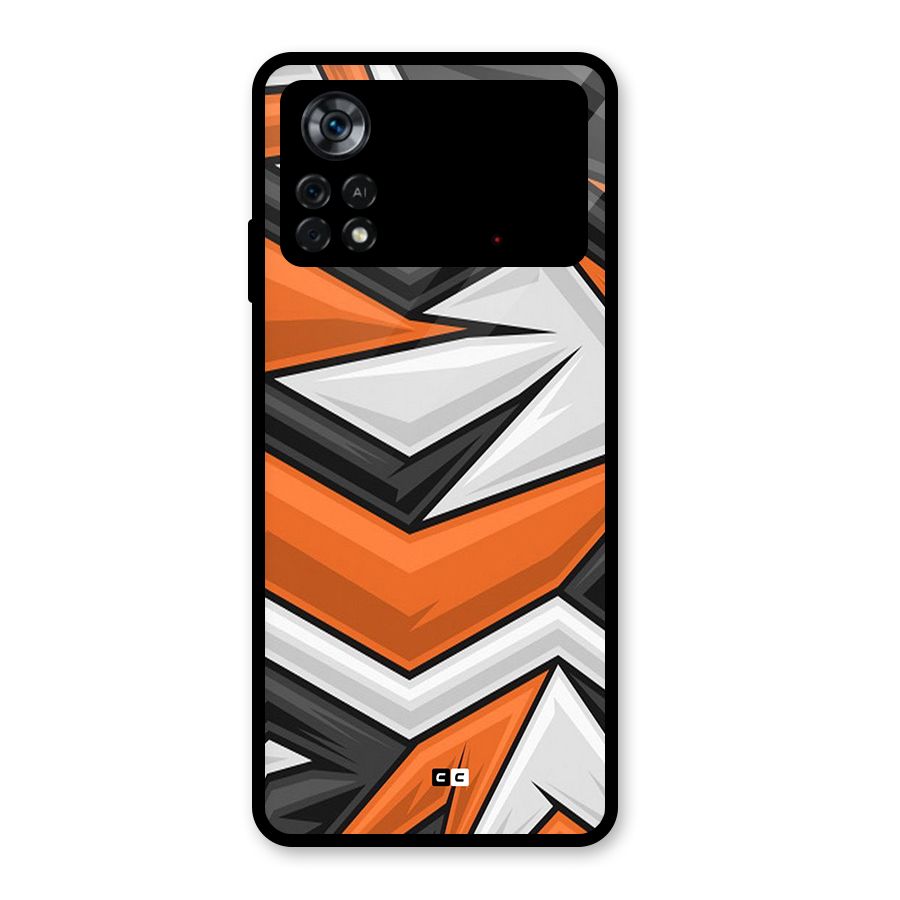 Abstract Comic Glass Back Case for Poco X4 Pro 5G