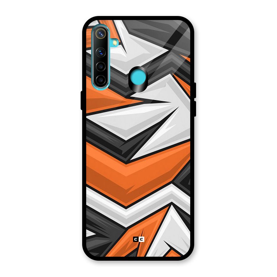 Abstract Comic Glass Back Case for Realme 5i