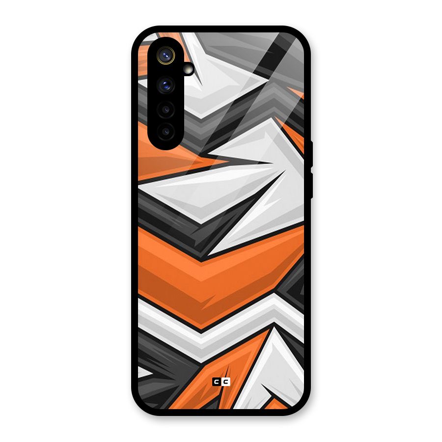 Abstract Comic Glass Back Case for Realme 6