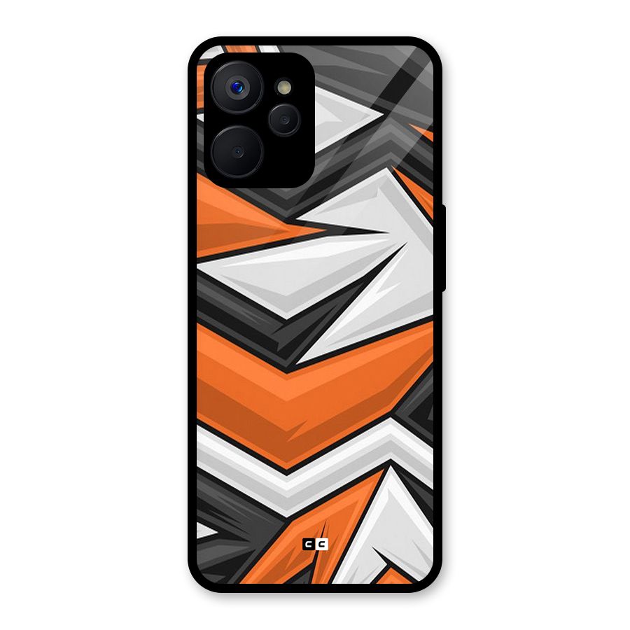 Abstract Comic Glass Back Case for Realme 9i 5G