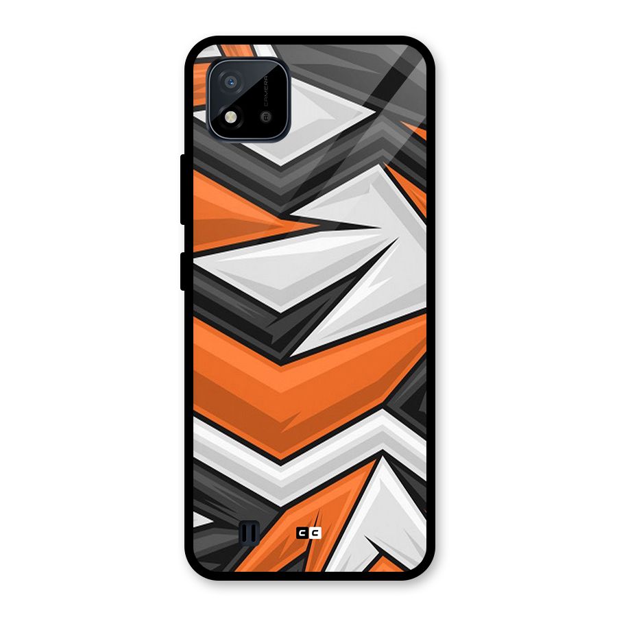 Abstract Comic Glass Back Case for Realme C11 2021