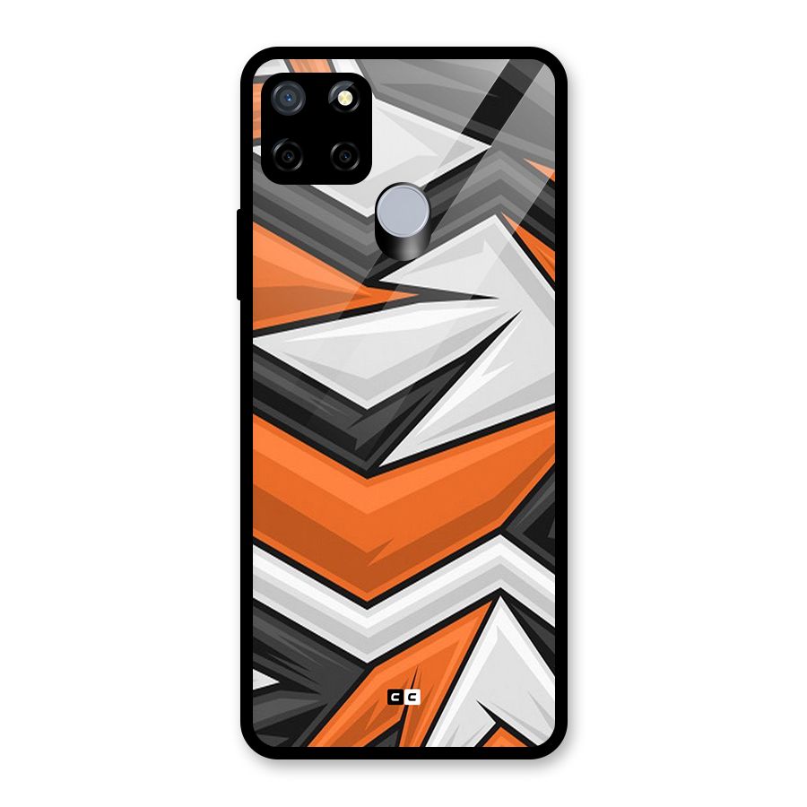 Abstract Comic Glass Back Case for Realme Narzo 30A