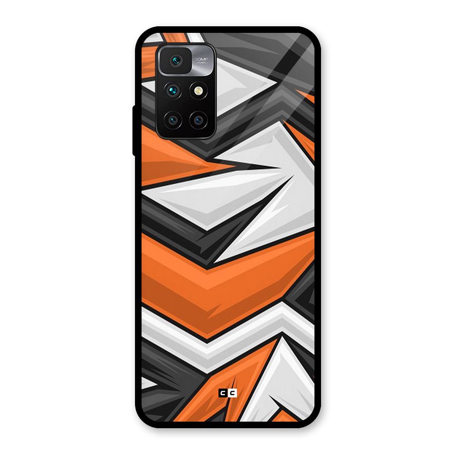 Abstract Comic Glass Back Case for Redmi 10 Prime