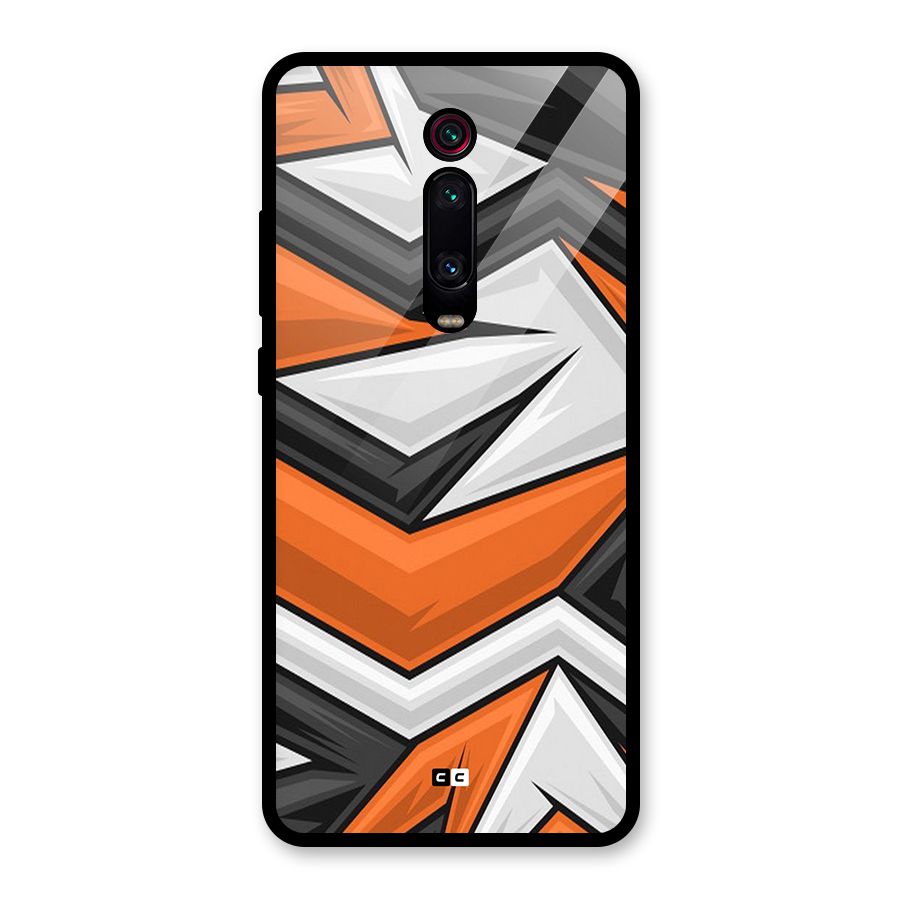Abstract Comic Glass Back Case for Redmi K20