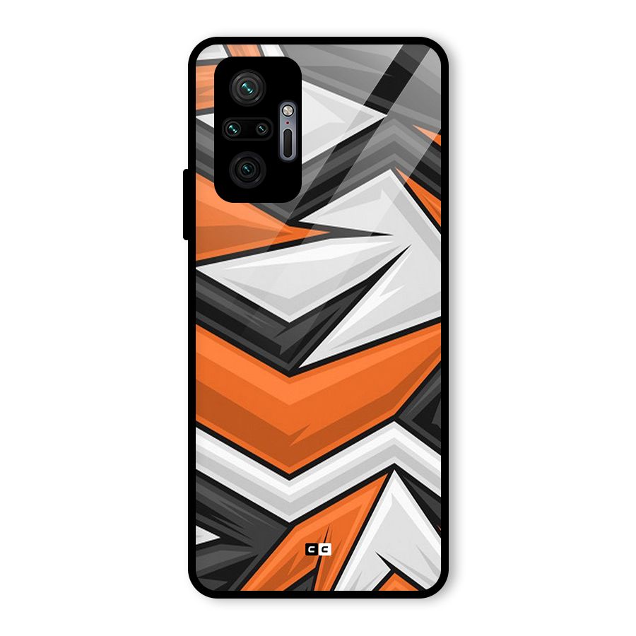 Abstract Comic Glass Back Case for Redmi Note 10 Pro Max