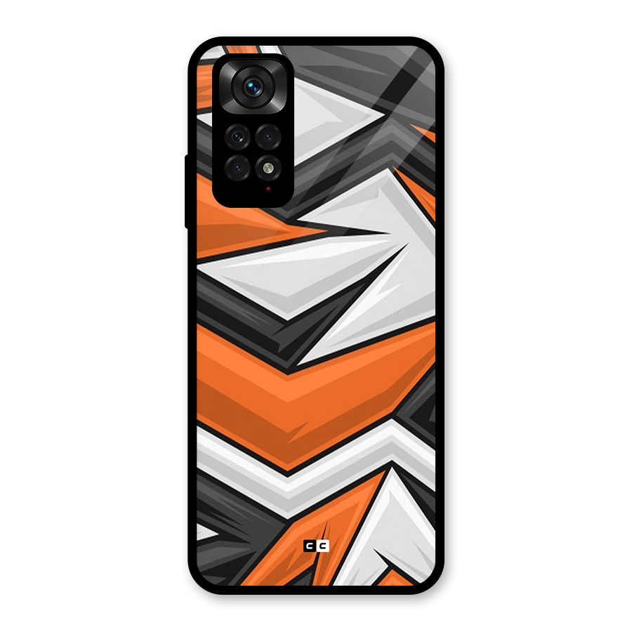 Abstract Comic Glass Back Case for Redmi Note 11