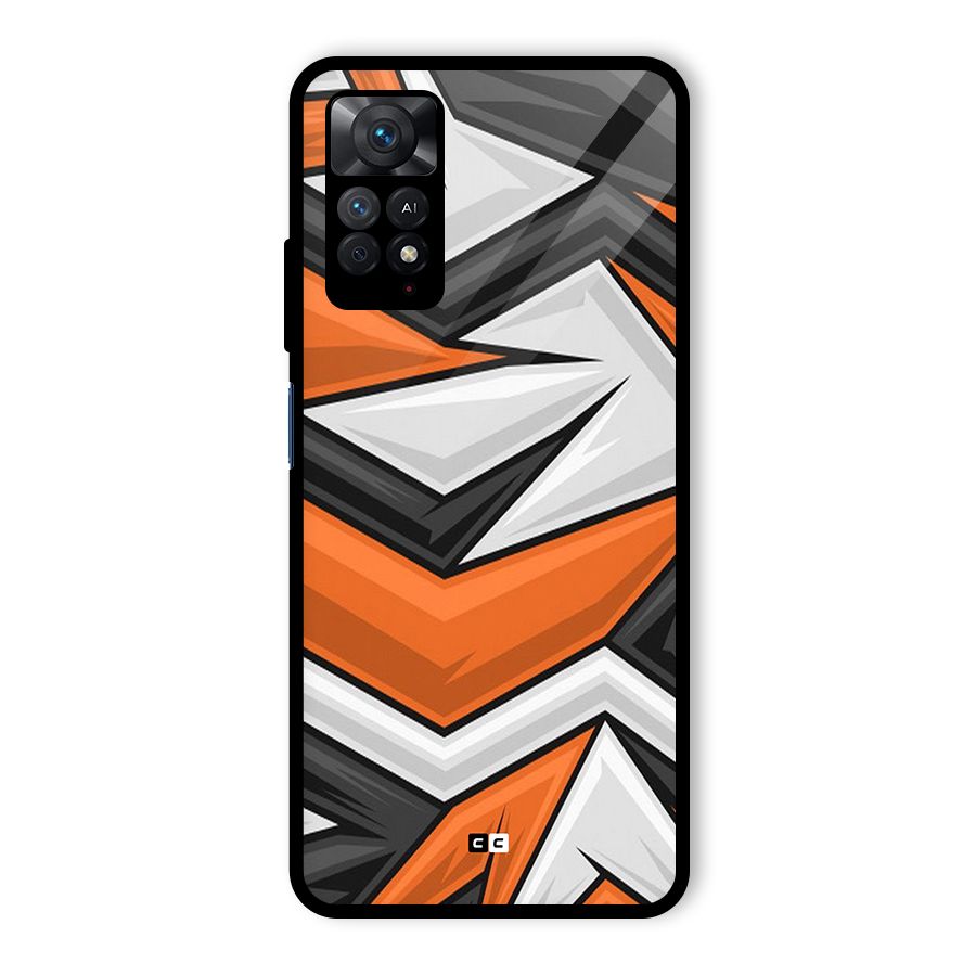 Abstract Comic Glass Back Case for Redmi Note 11 Pro