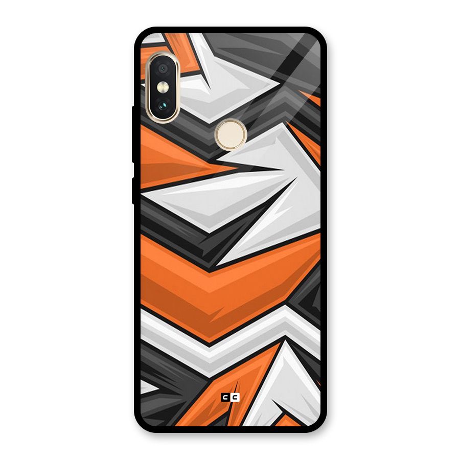 Abstract Comic Glass Back Case for Redmi Note 5 Pro