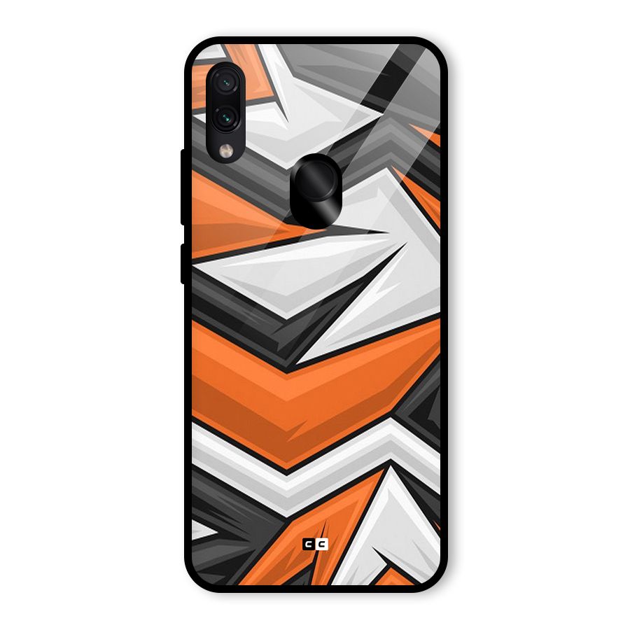 Abstract Comic Glass Back Case for Redmi Note 7 Pro