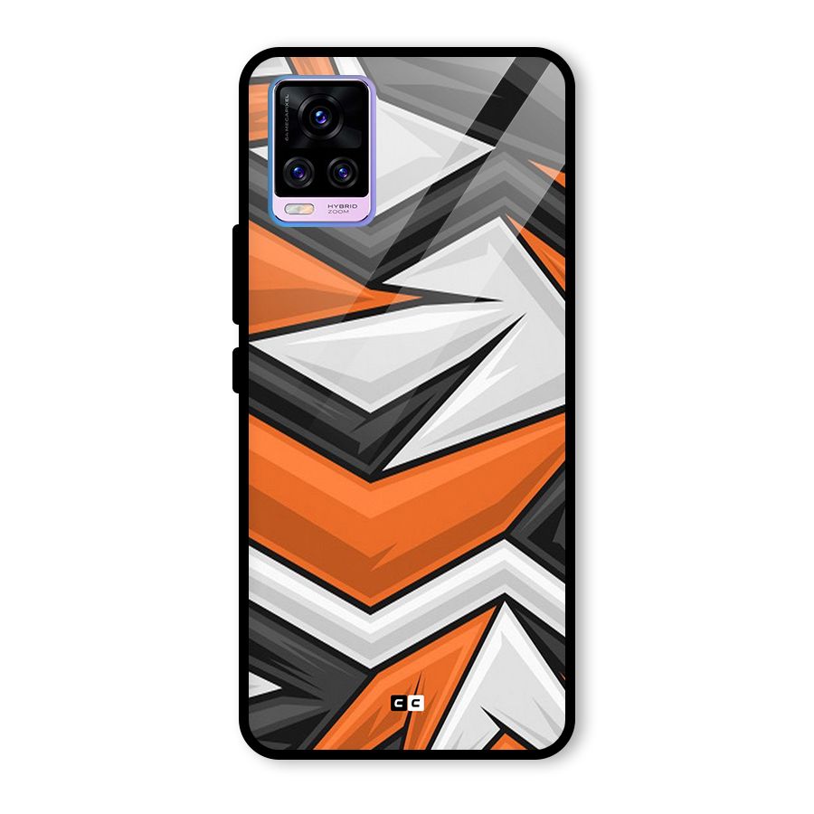 Abstract Comic Glass Back Case for Vivo V20 Pro