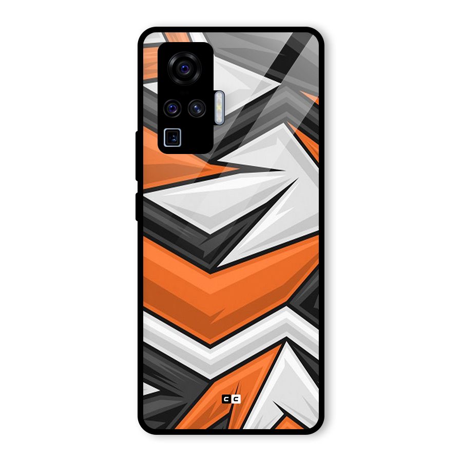 Abstract Comic Glass Back Case for Vivo X50 Pro