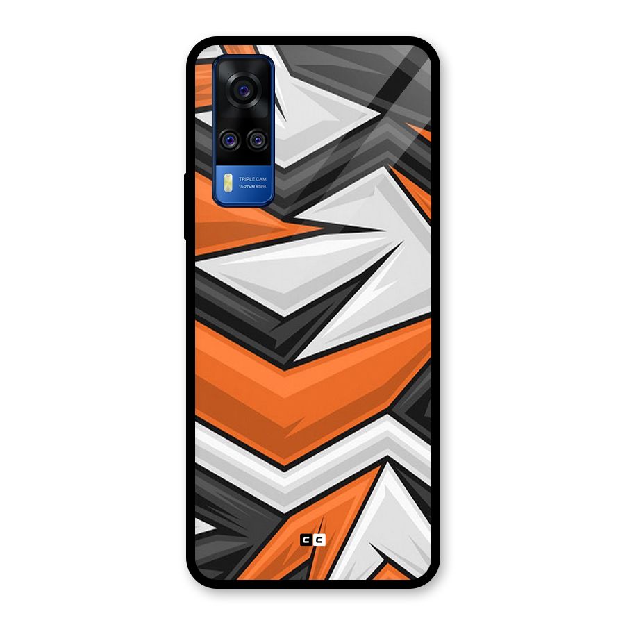 Abstract Comic Glass Back Case for Vivo Y31